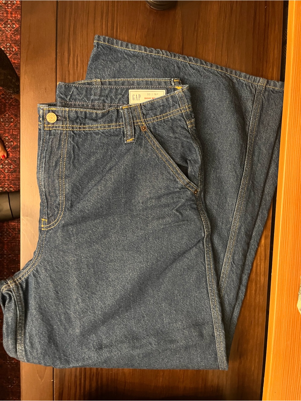GAP Mid Rise UltraSoft Baggy Jeans
